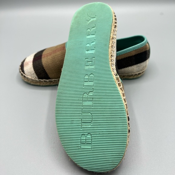 Burberry Kids Espadrilles Girls comfortable Shoes Beige and blue size 30 - Picture 4 of 14